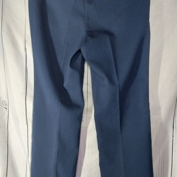 Loft Petites High Waisted Straight Leg Navy Blue Pants - Picture 8 of 11